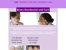 Tablet Screenshot of briarsresidentialandcare.com
